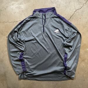 Nike TCU Horned Frogs Full Zip Up Mesh Lined GREY Jacket Adult Size XXL